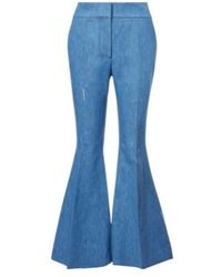 Gabriela Hearst - Marsh Cotton And Linen Flared Pants - Lyst