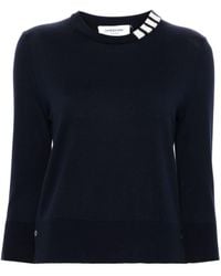 Thom Browne - 4-Bar Crewneck Jumper - Lyst
