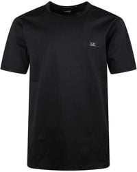 C.P. Company - Logo Patch Crewneck T-Shirt - Lyst
