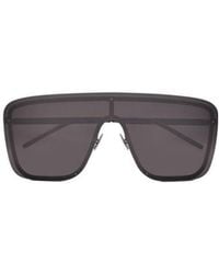 Saint Laurent - Eyewear Mask Frame Sunglasses - Lyst