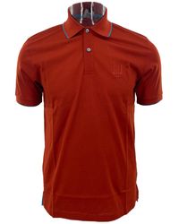dunhill - Buckle Short-Sleeved Polo Shirt - Lyst