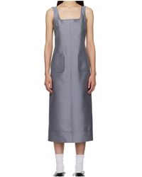 Thom Browne - Square-Neck Patch-Pocket Dress - Lyst