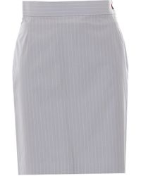 Vivienne Westwood - Buttoned Pinstriped Mini Skirt - Lyst