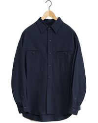 Lemaire - Twill Button-Up Shirt - Lyst
