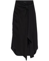 DIESEL - O-Tali Tie-Detail Mini Skirt - Lyst