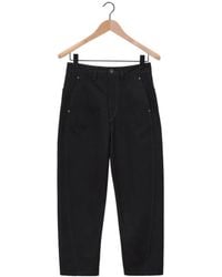 Lemaire - Twisted High Waisted Cropped Leg Jeans - Lyst