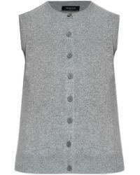 Fabiana Filippi - Sleeveless Cardigan Sweater - Lyst