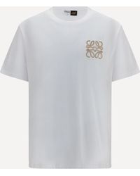 Loewe - Anagram-Embroidered T-Shirt - Lyst