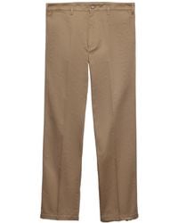 Prada - Cotton Straight Chinos - Lyst