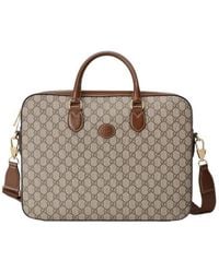 Gucci - Interlocking G Monogram Laptop Bag - Lyst