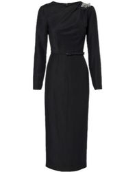 Roland Mouret - Crystal-Embellished Jacquard Midi Dress - Lyst
