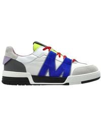 Moschino - Logo Panel Low-Top Sneakers - Lyst
