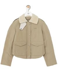 Loewe - Long-Sleeved Padded Jacket - Lyst