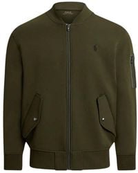 Ralph Lauren - Double-Knit Bomber Jacket - Lyst