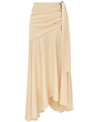 Zimmermann - Ascent Draped Asymmetric Long Skirts - Lyst