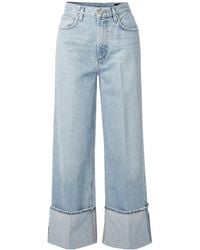 Goldsign - Vintage High-Waisted Wide-Leg Jeans - Lyst
