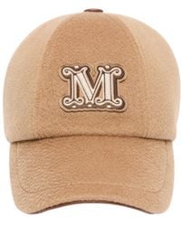 Max Mara - Cashmere Double Drap Baseball Cap - Lyst