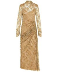 Valentino - Lace Long-Sleeve Dress - Lyst
