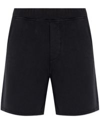 DSquared² - Logo-Print Cotton Track Shorts - Lyst