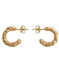 Bottega Veneta - Intreccio Large Earrings - Lyst