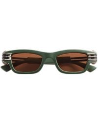 Bottega Veneta - Eyewear Bolt Squared Frame Sunglasses - Lyst