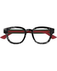 Gucci - Eyewear Square Frame Glasses - Lyst