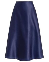 Alberta Ferretti - Satin Organza Full Skirt - Lyst