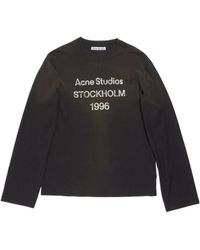 Acne Studios - Logo Printed Crewneck T-Shirt - Lyst