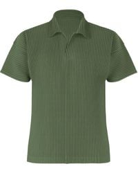 Homme Plissé Issey Miyake - Homme Plissé Issey Miyake Color Pleats 2 Short-Sleeved Shirt - Lyst