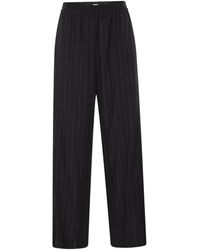 Brunello Cucinelli - Pinstripe Sequin-Embellished Trousers - Lyst
