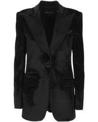 Dondup - Single-Breasted Velvet Blazer - Lyst