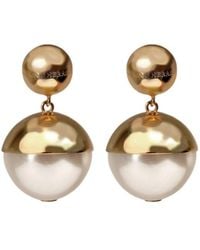 Carolina Herrera - Round Pendant Earrings - Lyst