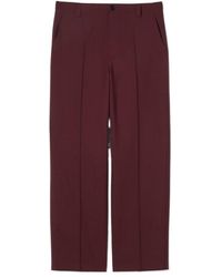 Gucci - Logo Embroidered Gabardine Pants - Lyst
