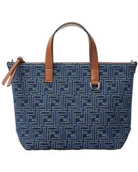 Fendi - Ff Jacquard Zip-Up Small Tote Bag - Lyst