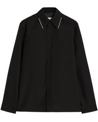 Jil Sander - Beaded-Collar Shirt - Lyst