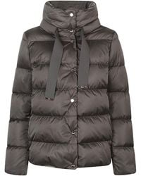 Herno - Logo Plaque Padded Jacket - Lyst