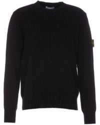 Stone Island - Logo Patch Crewneck Jumper - Lyst