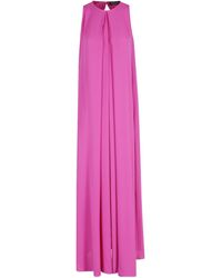 Gianluca Capannolo - Round Neck Sleeveless Dress - Lyst