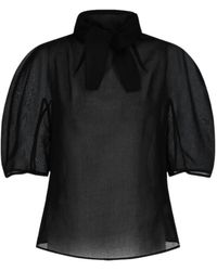 Amomento - Knotted Collar Top - Lyst