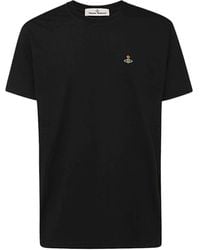 Vivienne Westwood - Orb-Embroidered Crewneck T-Shirt - Lyst