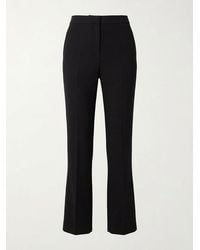 Gucci - Logo Embroidered Bootcut Leg Trousers - Lyst