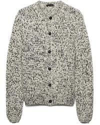 Prada - Two-Toned Button-Up Cardigan - Lyst