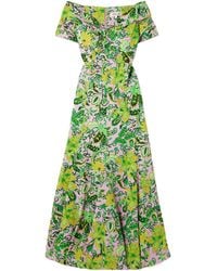 Diane von Furstenberg - Floral-Print Cotton-Blend Maxi Dress - Lyst
