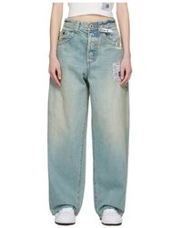 Maison Mihara Yasuhiro - Logo-Patch Straight-Leg Jeans - Lyst