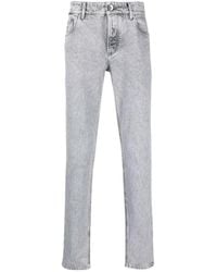 Brunello Cucinelli - Stonewashed Slim-Fit Trousers - Lyst