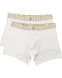 Versace - Two-Pack Logo-Waistband Boxers - Lyst