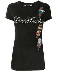 Moschino - Logo Detail T-Shirt - Lyst