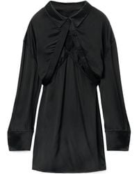 Alexander Wang - Pre-Styled Satin Bolero Slip Dress - Lyst