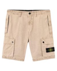 Stone Island - Logo-Patch Cargo Shorts - Lyst