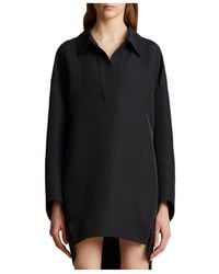 KHAITE - The Kal Long-Sleeved Shirt Dress - Lyst